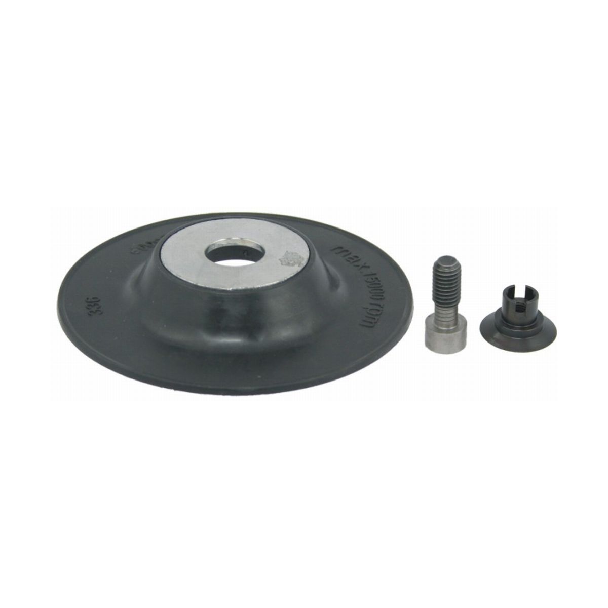 Rubber plate compl. for fiber disc