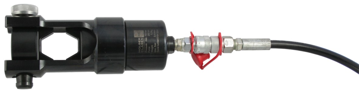 Hydraulic crimping head