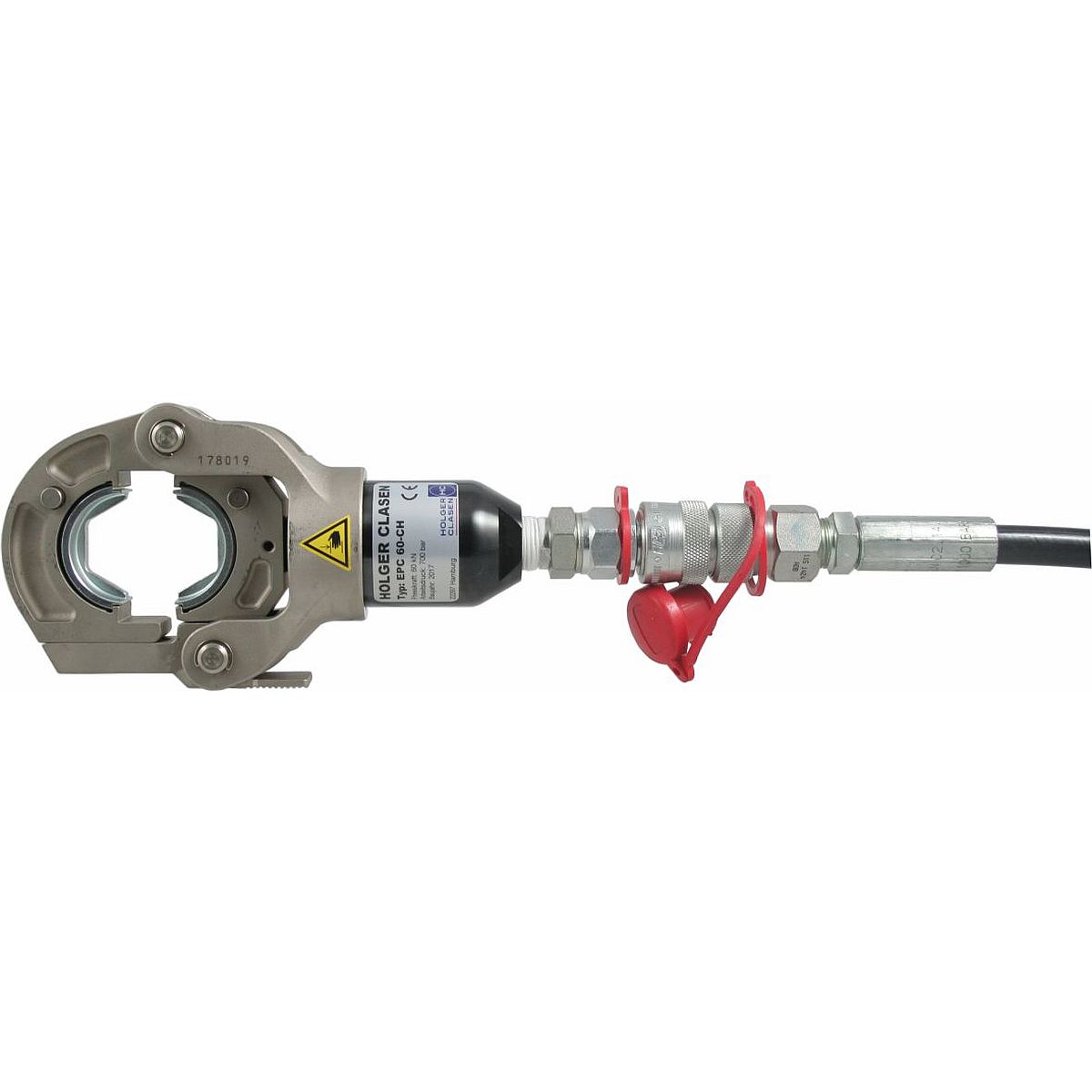 Hydraulic crimping head % Action %